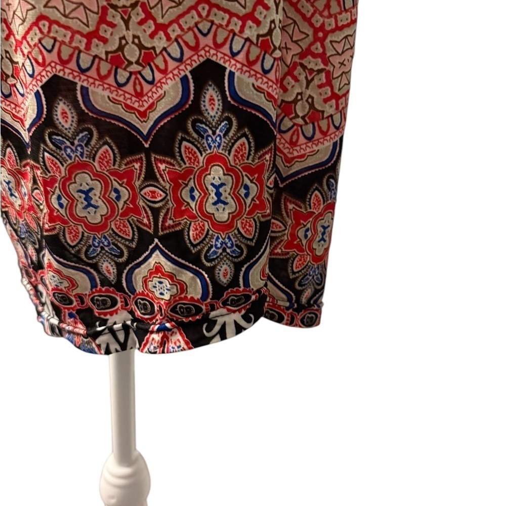 Womens Win Win colorful pinwheel sleeve tunic with lace on the sleeves Size L-XL - Picture 5 of 9